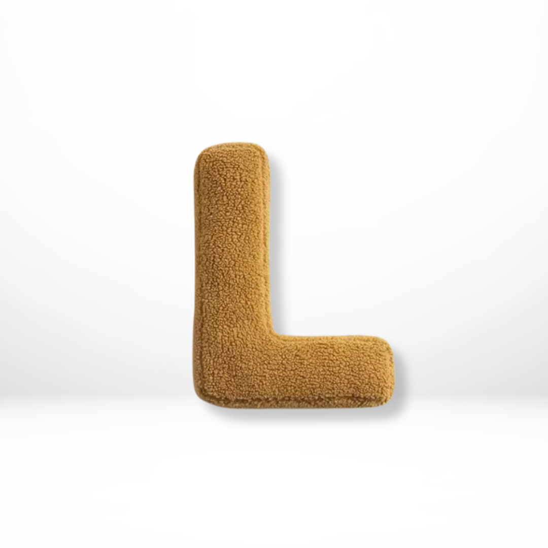 Lettera – Samt Dekokissen mit Alphabet-Buchstaben A bis Z