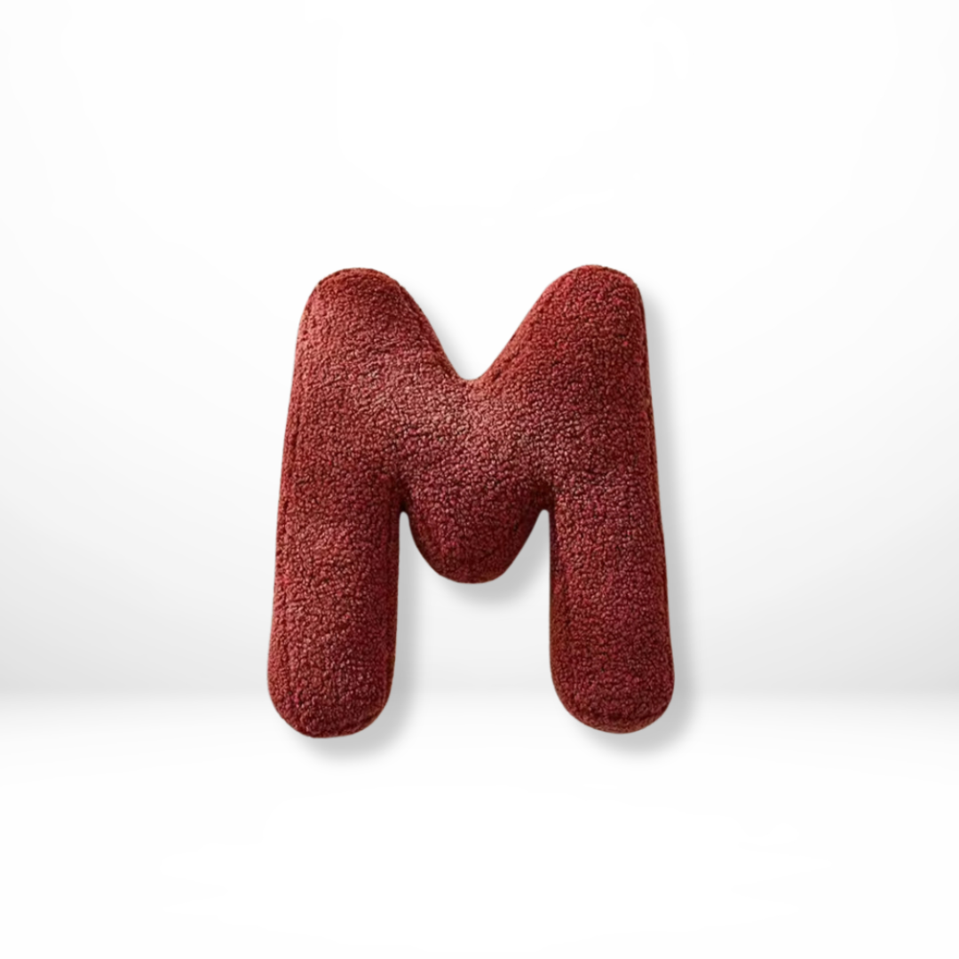 Lettera – Samt Dekokissen mit Alphabet-Buchstaben A bis Z