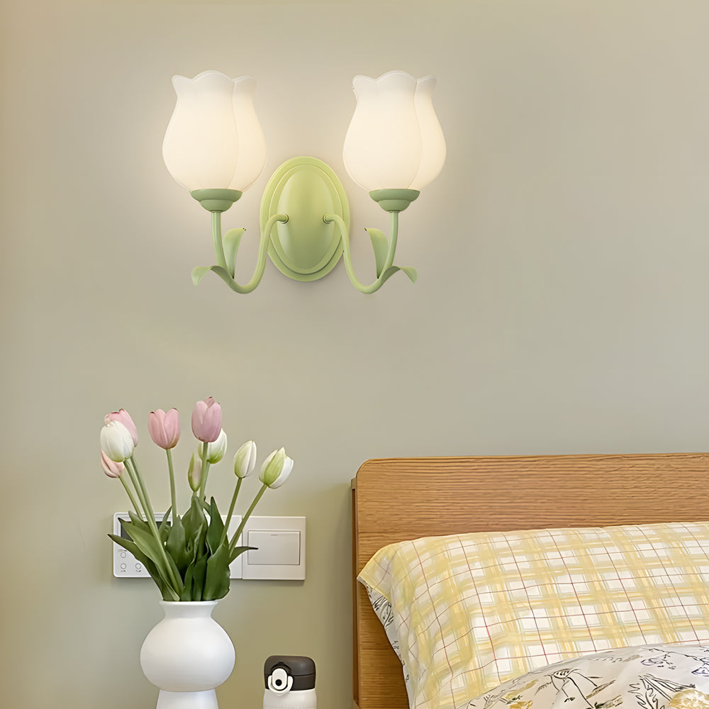 Blumelux – Glas Wandleuchte