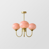 MarshmallowHome – Glas Kronleuchter Rosa