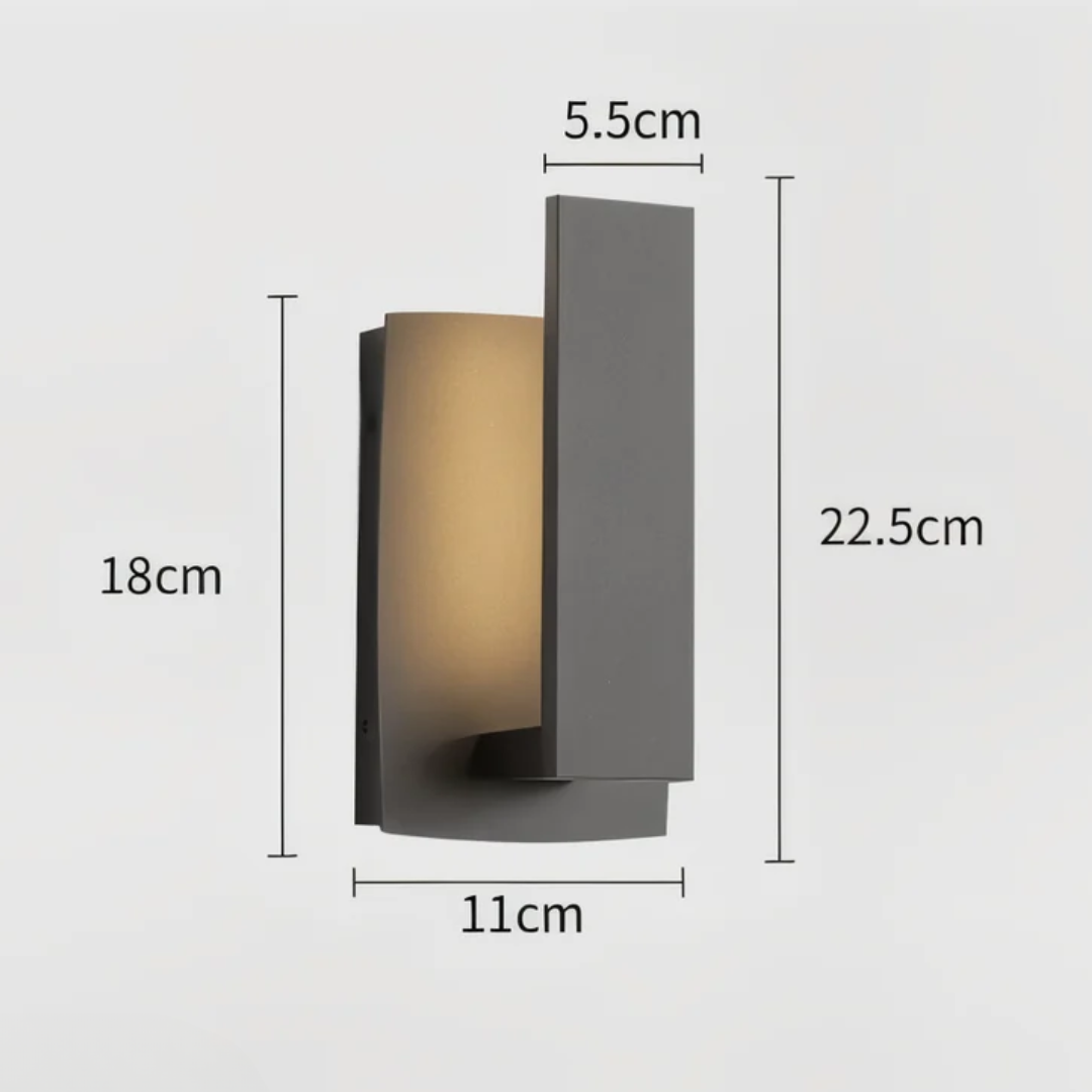 Lyrux - Minimalistische LED-Außenwandleuchte