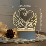 ZwaanLicht - 3D LED Tischlampe