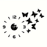 AcrylicButterfly - 3D Wanduhr