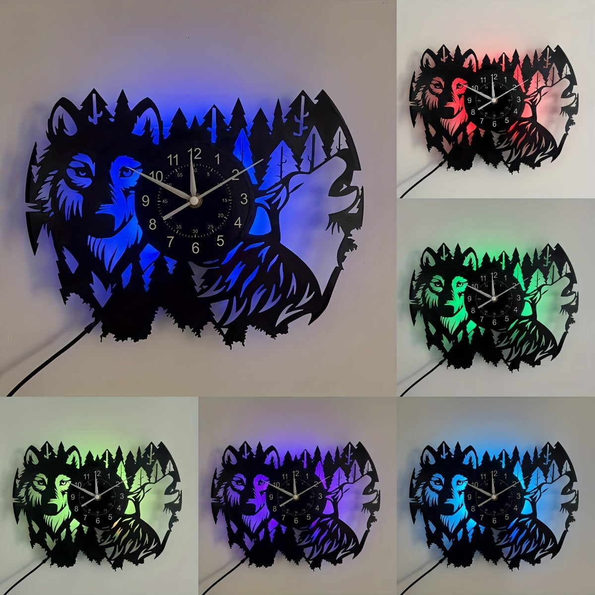 HuskyVinyl - Vintage Wanduhr