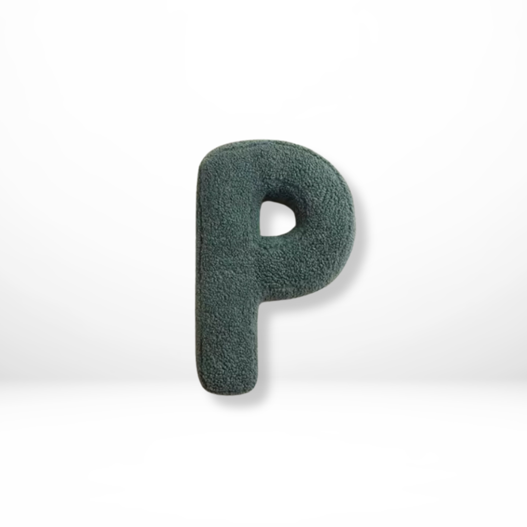 Lettera – Samt Dekokissen mit Alphabet-Buchstaben A bis Z
