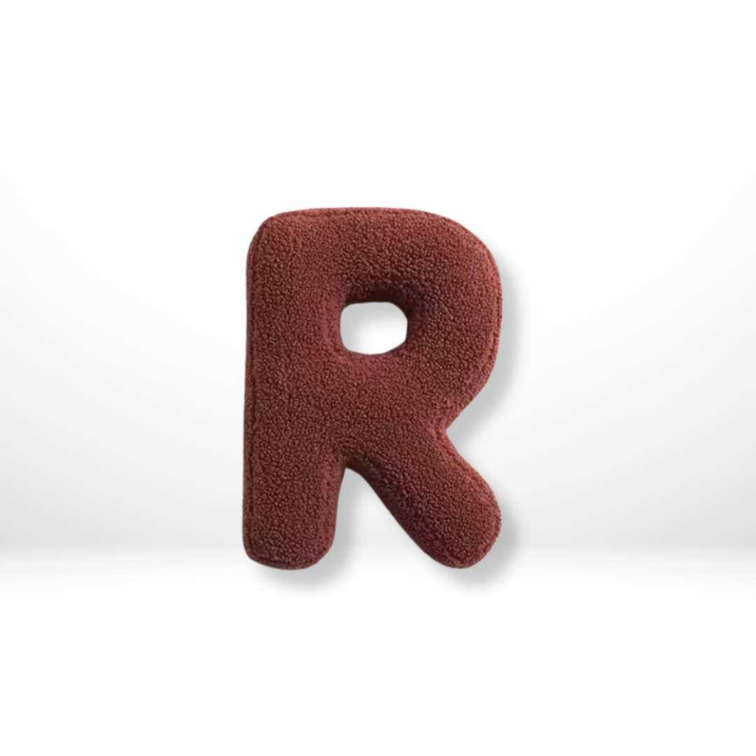 Lettera – Samt Dekokissen mit Alphabet-Buchstaben A bis Z