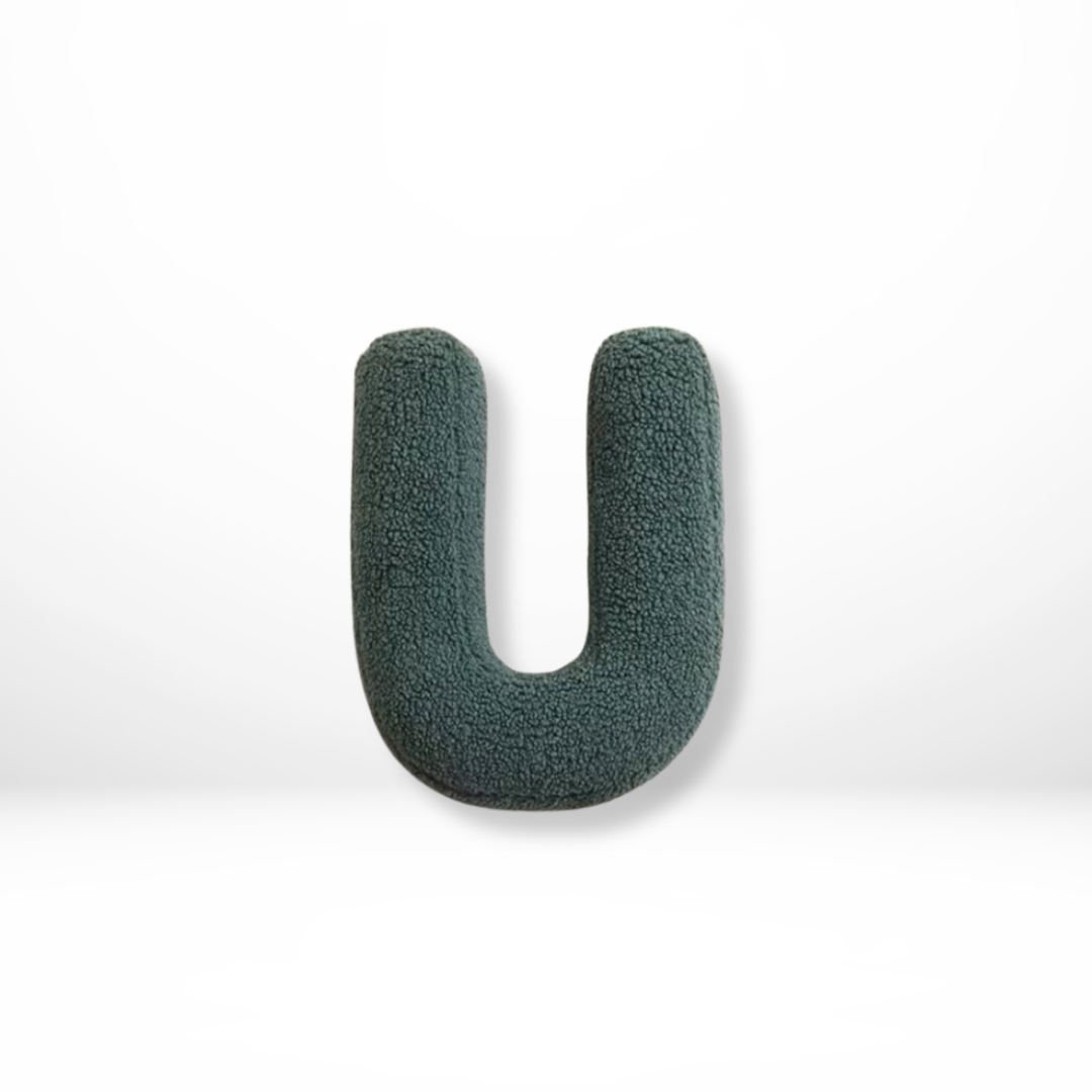 Lettera – Samt Dekokissen mit Alphabet-Buchstaben A bis Z