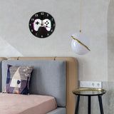 GameTime - Runde Holz Wanduhr