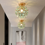 Zyvia - Luxuriöse Glas-Deckenlampe in Blumenform
