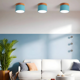 Vesta - Vintage LED-Deckenlampe mit Holzdesign