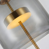 MystiGlow – Tischlampe aus Rauchglas