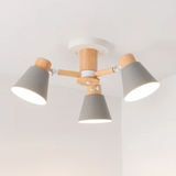 Fivra - LED-Deckenlampe mit Holzrahmen