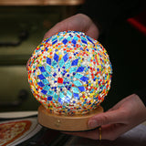 GloedNest – Sferische Glastischlampe