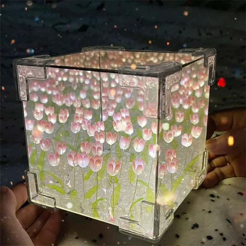 BloomLight - Blumen Tischlampe