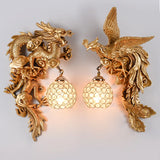 DragonPhoenix – Wandlampe Dekor