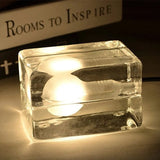 GlowCrystal - Transparente Tischlampe