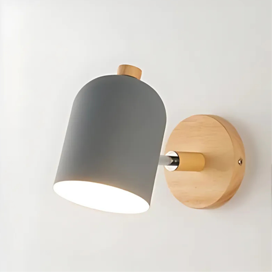 Drelis - Skandinavische Holz-Wandleuchte