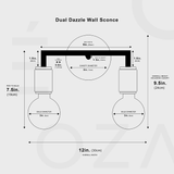 Dubbel Dazzle – Doppelte Wandleuchte