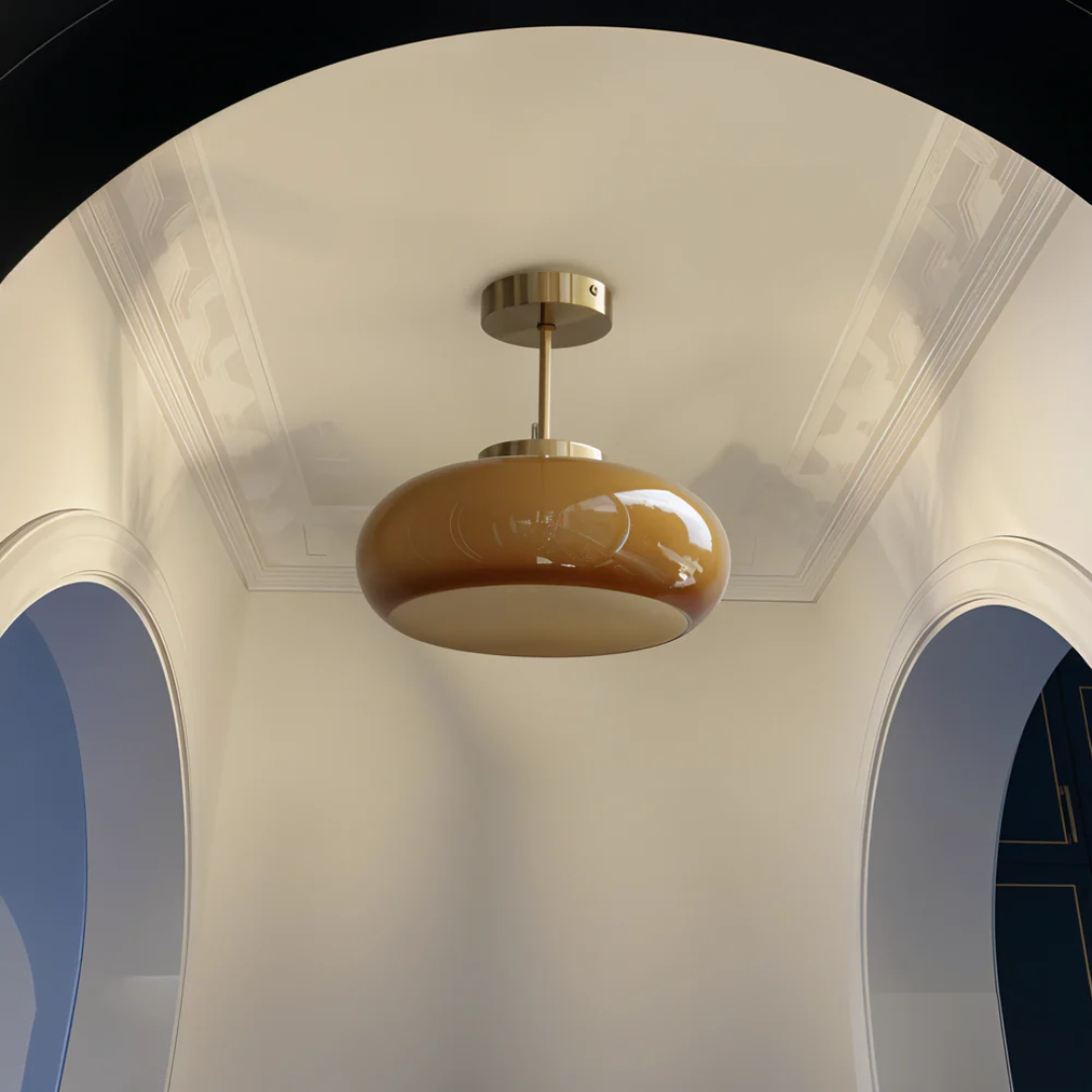 Flixar - Vintage Gelbe Deckenlampe
