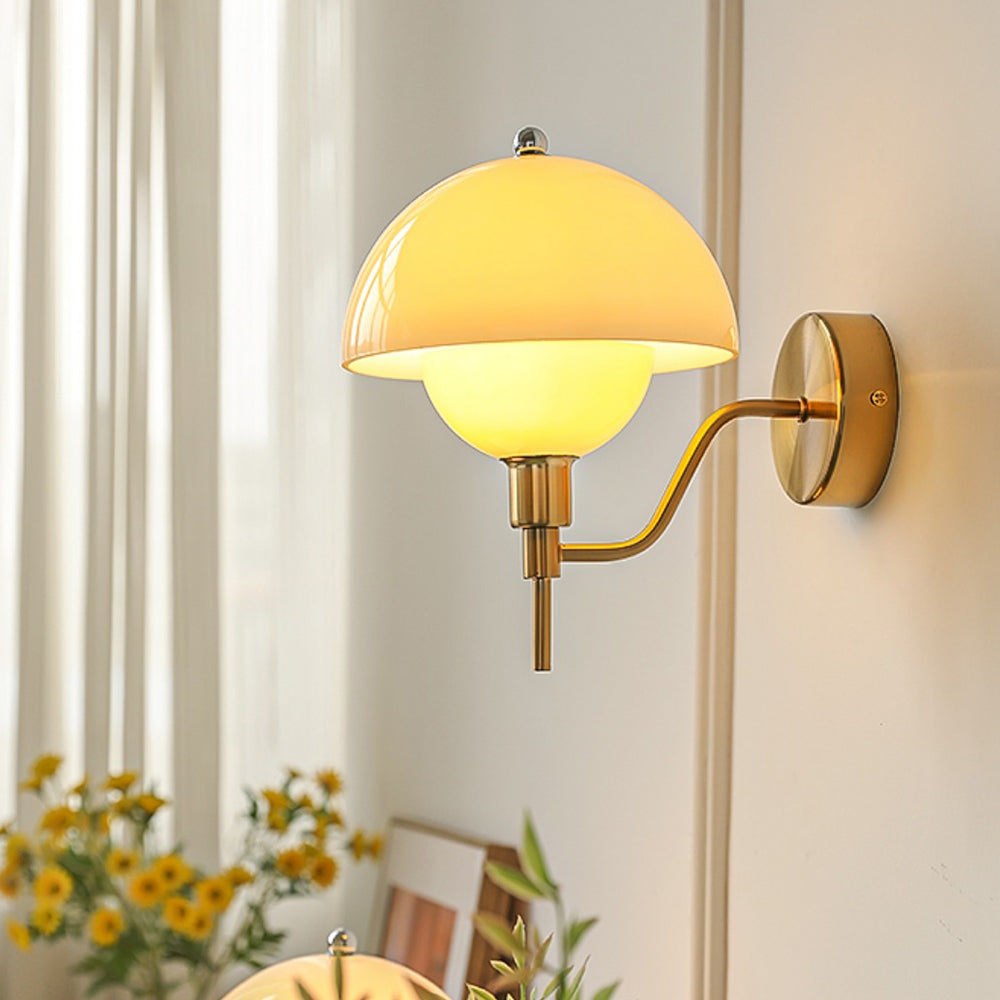 Lumière - Pilzglas Wandleuchte