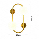 LuminoSphere - Messing-Wandleuchte