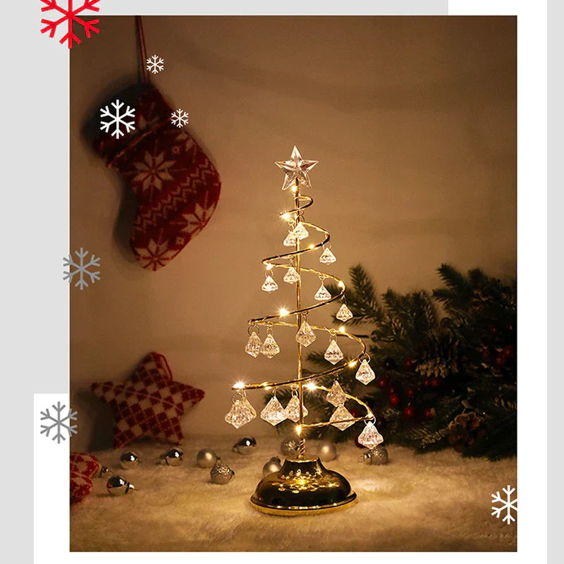 CrystalGlow - Weihnachtsbaum Lampe