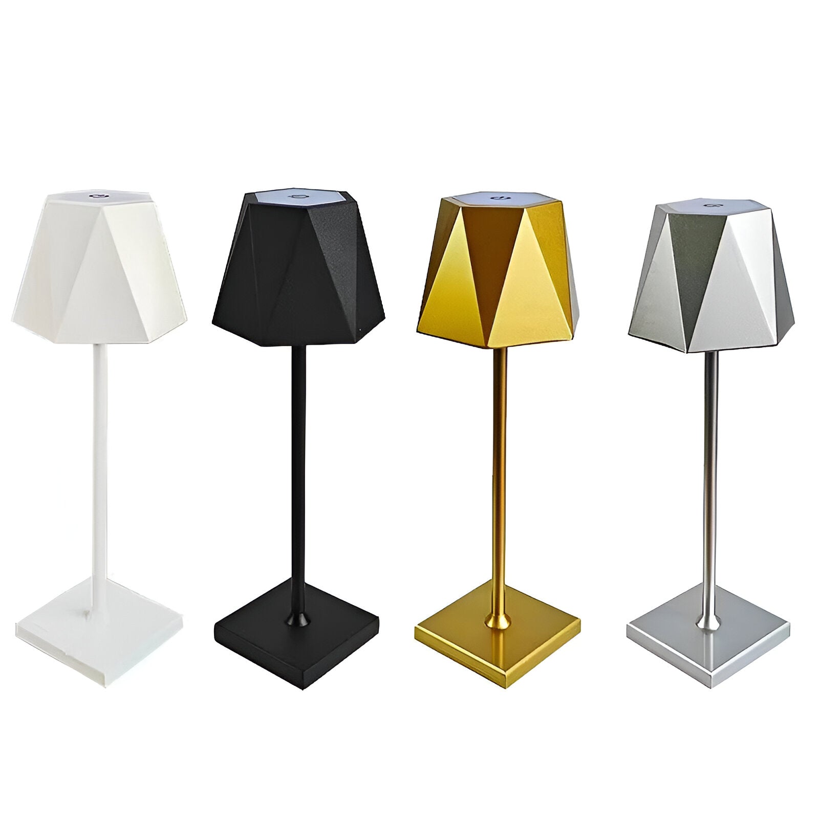 PolyGlow – LED-Tischlampe mit Sechskant-Design