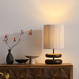 RusticGlow – Walnuss Tischlampe