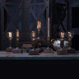 RetroWood - Holz Tischlampe