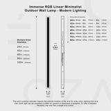 LumoGlow – RGB Außenwandleuchte