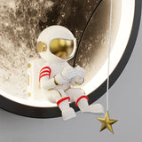 Velmir - LED-Wandleuchte mit Mond- und Astronautenmotiv