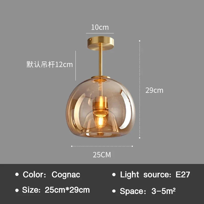 PureLicht – Glas-Deckenlampe