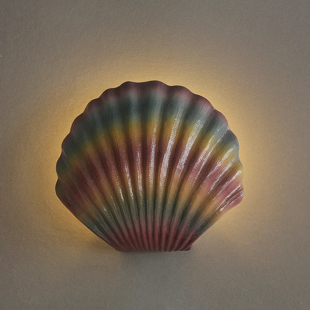 CoastalGlow – Muschel Wandleuchte