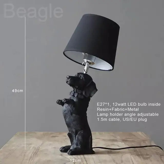 PupArt – Art Deco Welpenlampe