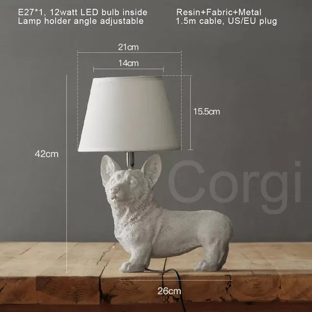 PupArt – Art Deco Welpenlampe