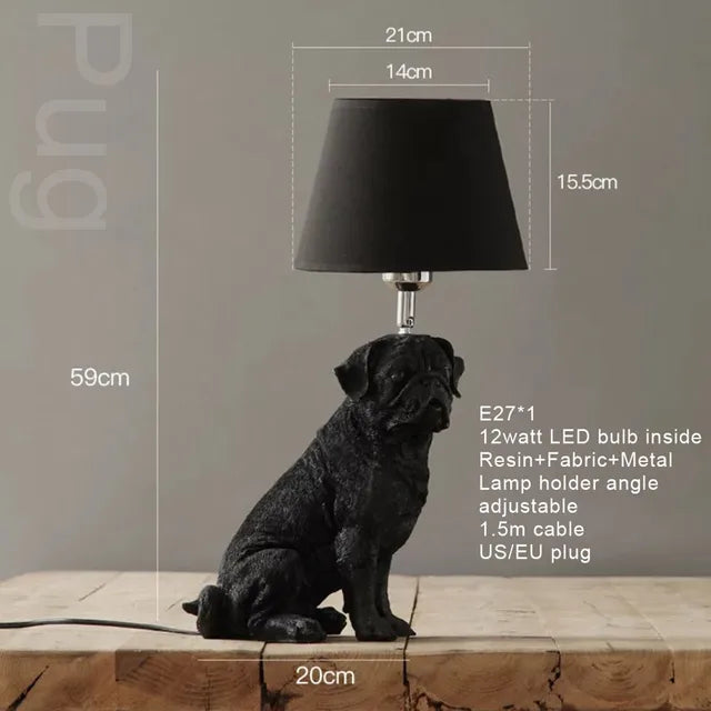 PupArt – Art Deco Welpenlampe