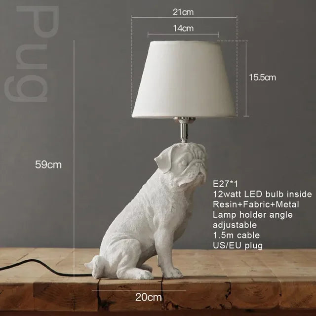 PupArt – Art Deco Welpenlampe