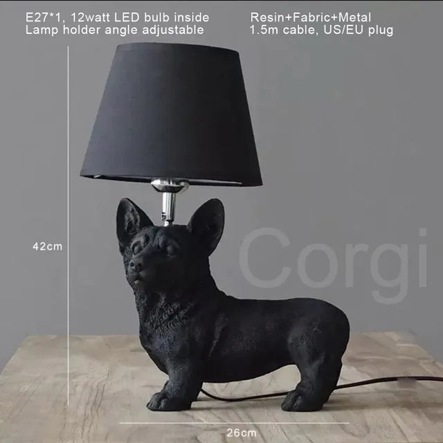 PupArt – Art Deco Welpenlampe