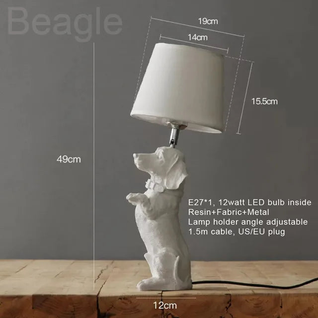 PupArt – Art Deco Welpenlampe