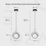 Luxvero - Kristall LED Deckenlampe