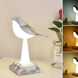 NatureGlow - Vogel Tischlampe