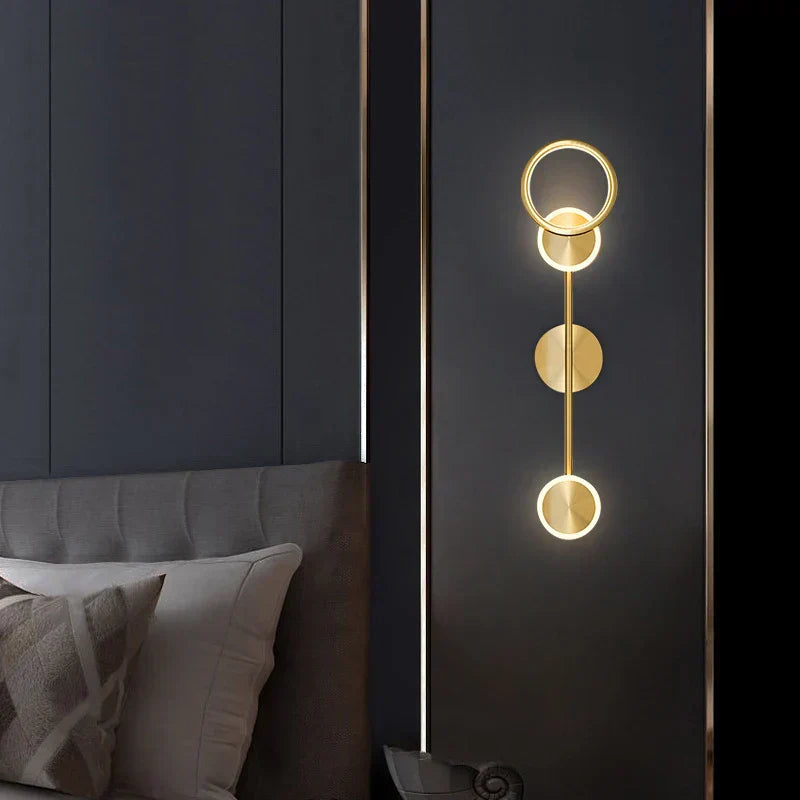 GlowCraft – LED Wandleuchte Gold