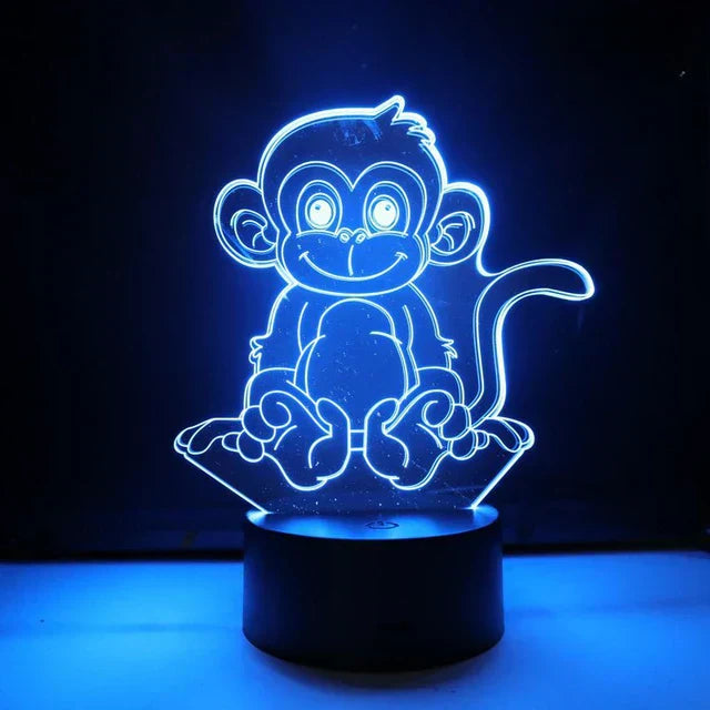 LumiMonkey – 3D LED Nachtlicht