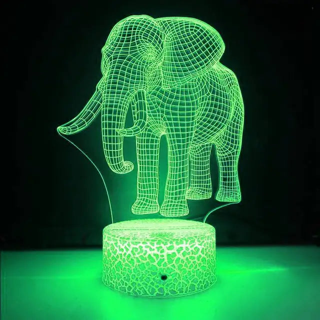 LumiElephant – 3D LED Nachtlampe