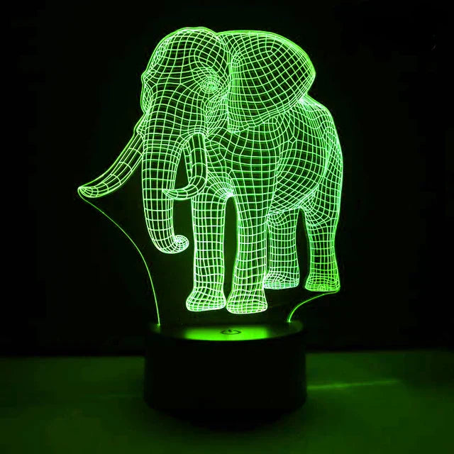 LumiElephant – 3D LED Nachtlampe