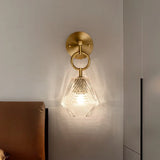 BrassGlow – Vintage Glas-Wandlampe