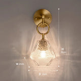 BrassGlow – Vintage Glas-Wandlampe
