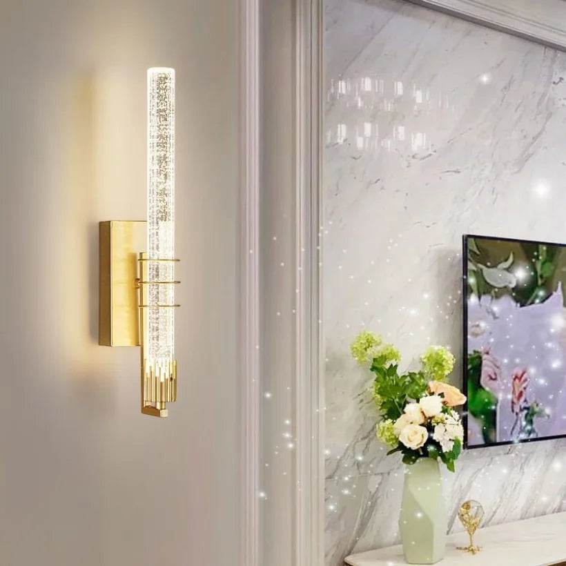 CrystalGold – LED Wandleuchte