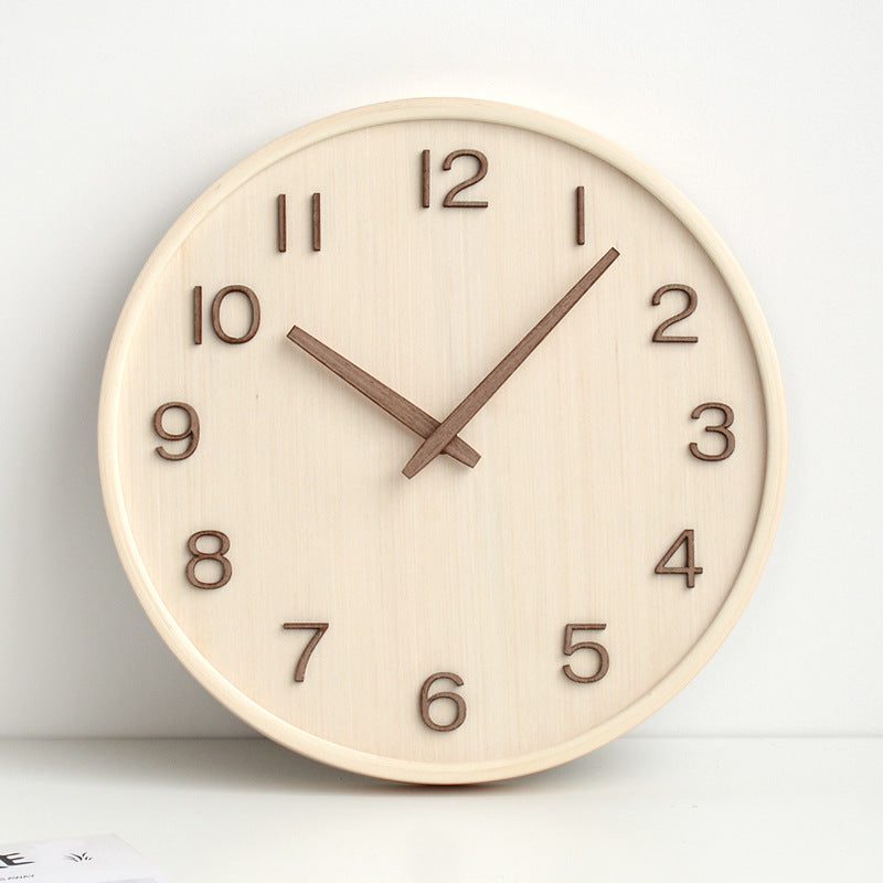 Luminoir - Holz Wanduhr