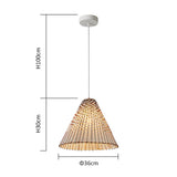 BohoLights – Geflochtene Rattan Hängeleuchte